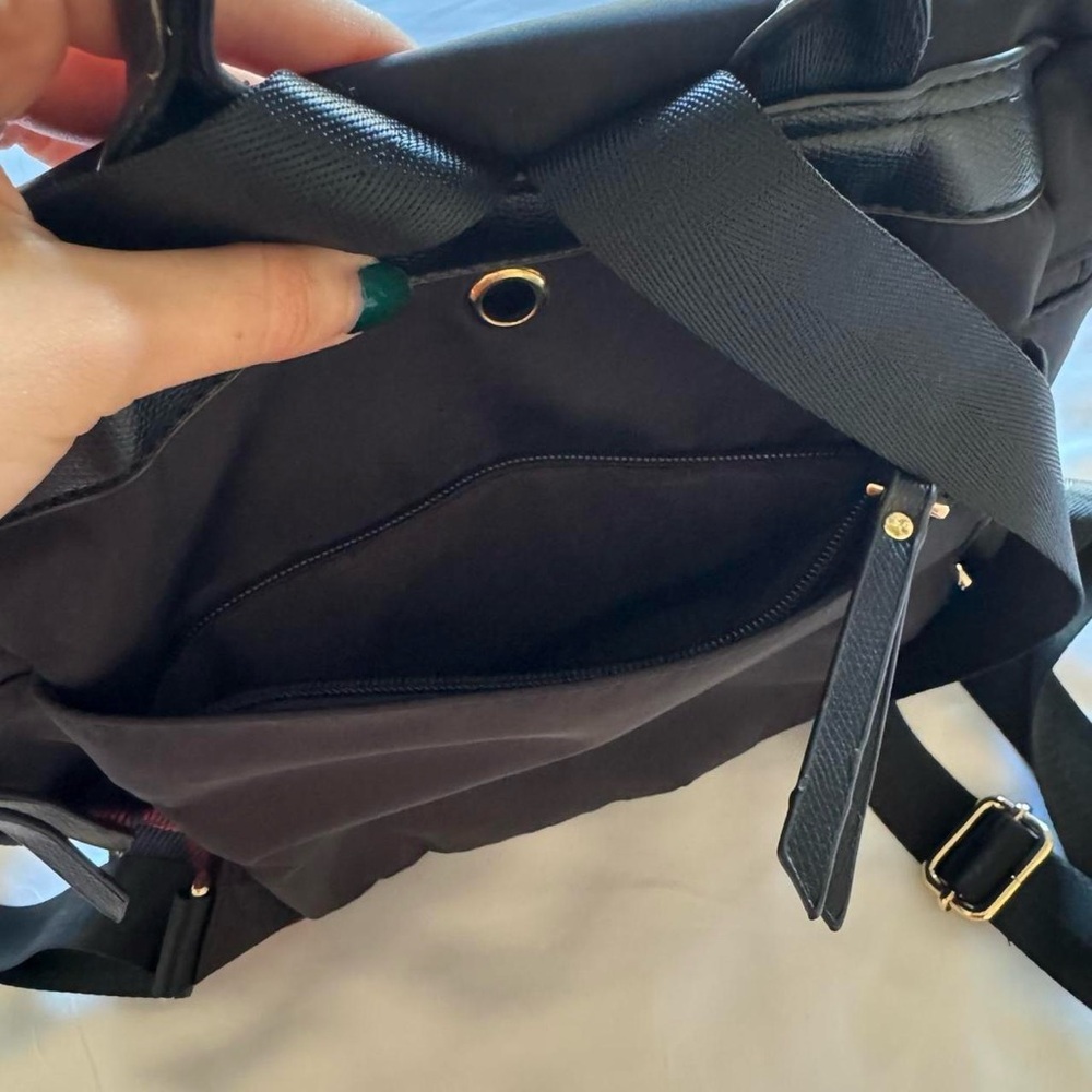 goth black red and green plaid mini backpack - Picture 4 of 8